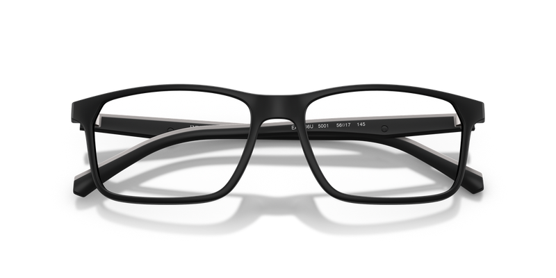 Emporio Armani EA3266U in Matte Black / Demo Lens (5001) - Side View