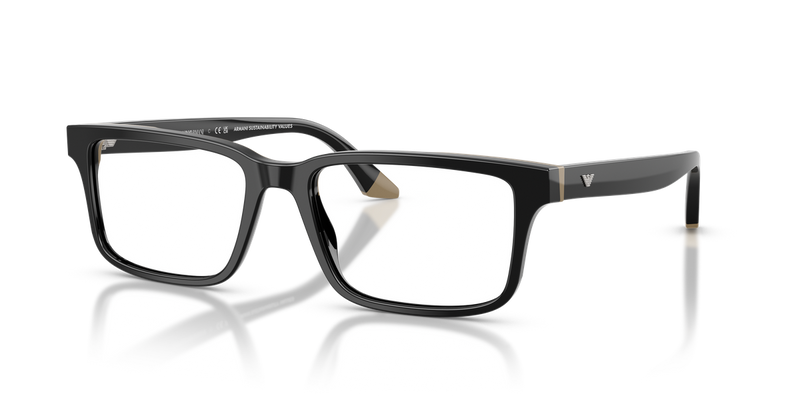 Emporio Armani EA3269 in Black/Beige / Demo Lens (6313) - Front View