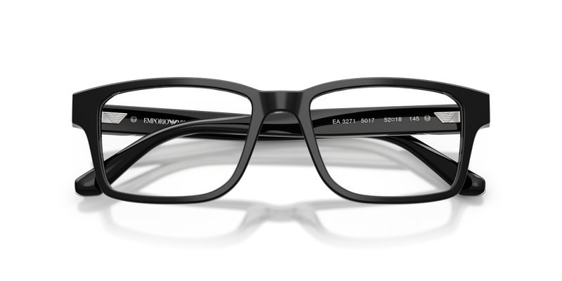 Emporio Armani EA3271 in Shiny Black / Demo Lens (5017) - Side View