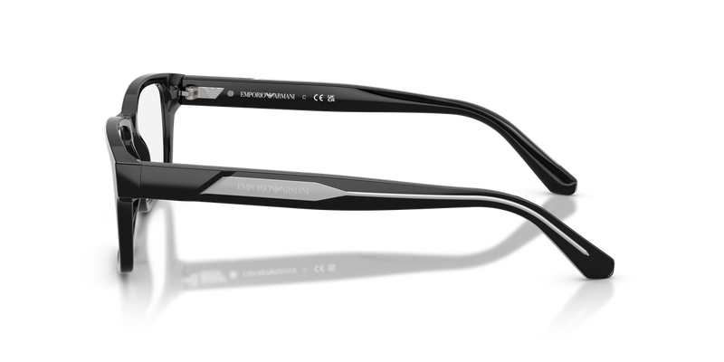 Emporio Armani EA3271 in Shiny Black / Demo Lens (5017) - Back View