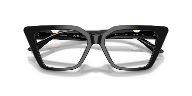Emporio Armani EA3273U in Shiny Black - Side View