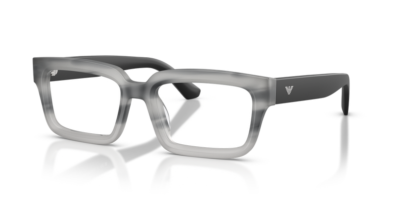 Emporio Armani EA3277U in Striped Havana Grey / Demo Lens (6367) - Front View