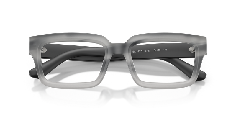 Emporio Armani EA3277U in Striped Havana Grey / Demo Lens (6367) - Side View