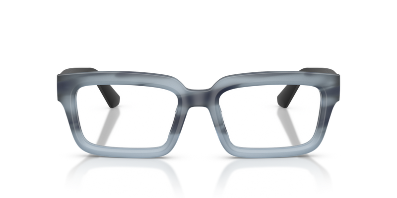 Emporio Armani EA3277U in Striped Havana Blue / Demo Lens (6368) - Alternate View