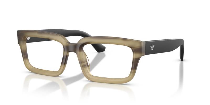 Emporio Armani EA3277U in Striped Havana Green / Demo Lens (6369) - Alternate View
