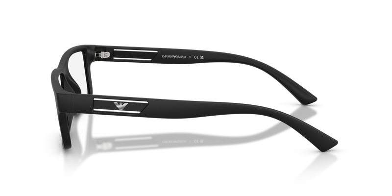 Emporio Armani EA3278 in Matte Black / Demo Lens (5001) - Back View