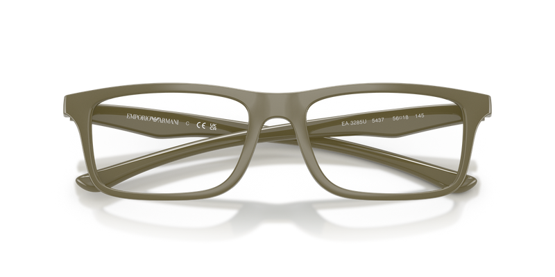 Emporio Armani EA3285U in Shiny Light Brown/Brown Rubber - Alternate View