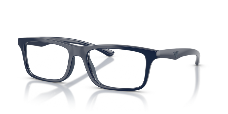 Emporio Armani EA3285U in Shiny Blue/Blue Rubber - Alternate View