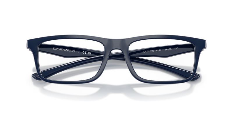 Emporio Armani EA3285U in Shiny Blue/Blue Rubber - Alternate View