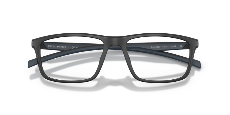 Emporio Armani EA3286U in Matte Black - Side View