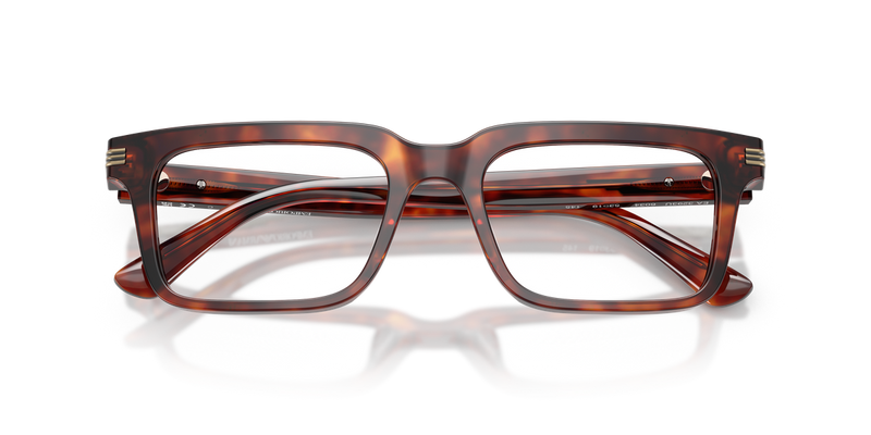 Emporio Armani EA3293U in Shiny Havana Red - Side View