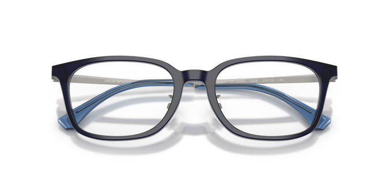 Emporio Armani EA3296D in Shiny Transparent Blue - Alternate View