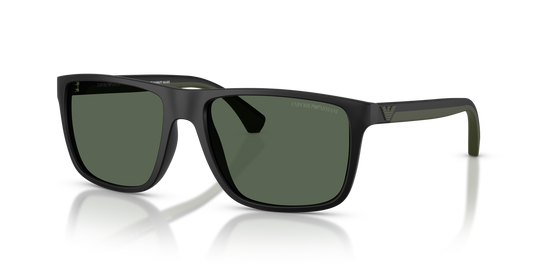Emporio Armani EA4033 - Matte Black / Dark Green (500171)