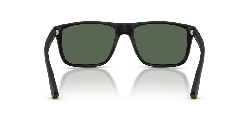 Emporio Armani EA4033 in Matte Black / Dark Green (500171) - Temple Detail