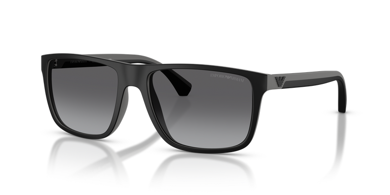 Emporio Armani EA4033 in Rubber Black & Grey / Gradient Grey Polarized (5229T3) - Alternate View