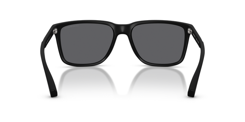Emporio Armani EA4047 in Rubber Black / Grey Polarized (506381) - Temple Detail