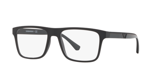 Emporio Armani EA4115 - Matte Black / Clear (58011W)