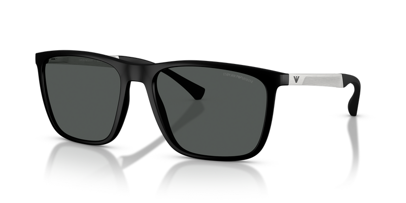 Emporio Armani EA4150 in Rubber Black / Grey (506387) - Front View