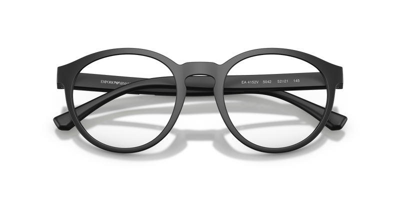 Emporio Armani EA4152V in Matte Black/Green - Side View