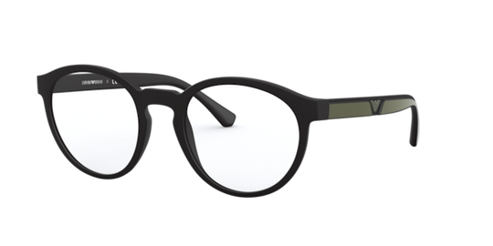 Emporio Armani EA4152 - Matte Black / Clear (50421W)