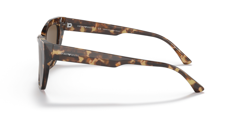 Emporio Armani EA4176 in Shiny Brown Havana - Back View