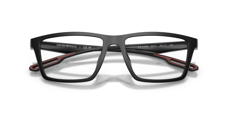 Emporio Armani EA4189V in Shiny Black/Red - Alternate View