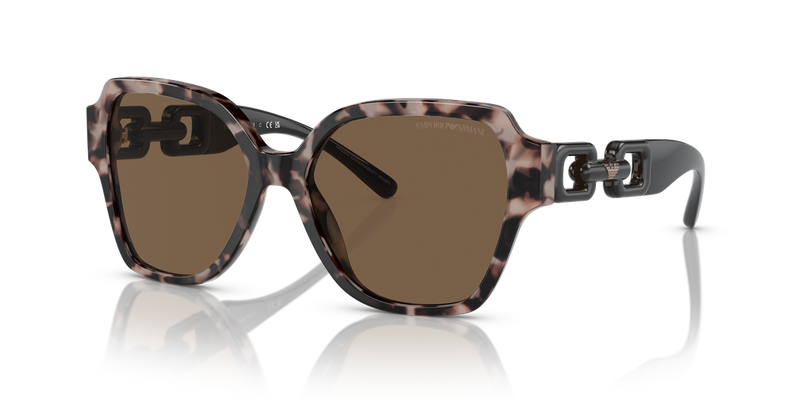 Emporio Armani EA4202 in Shiny Pink Havana - Front View