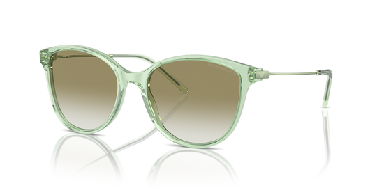 Emporio Armani EA4220 - Shiny Transparent Green / Gradient Green (61078E)