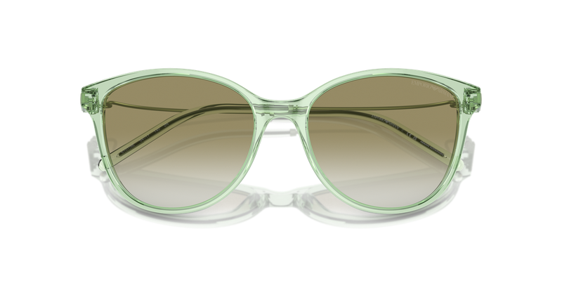 Emporio Armani EA4220 in Shiny Transparent Green - Side View