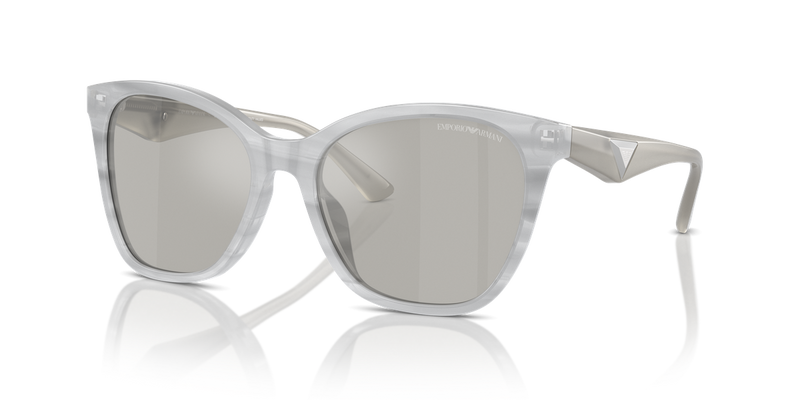 Emporio Armani EA4222U in Shiny Striped Grey - Alternate View