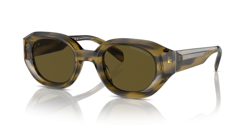 Emporio Armani EA4230U in Shiny Striped Green - Alternate View