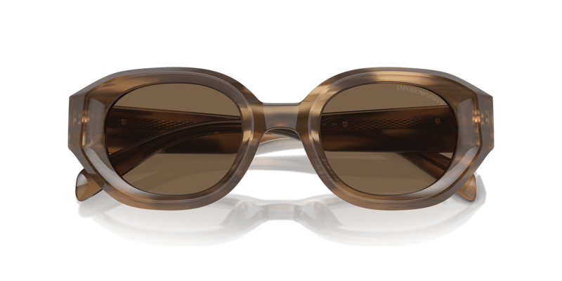 Emporio Armani EA4230U in Shiny Striped Brown - Alternate View