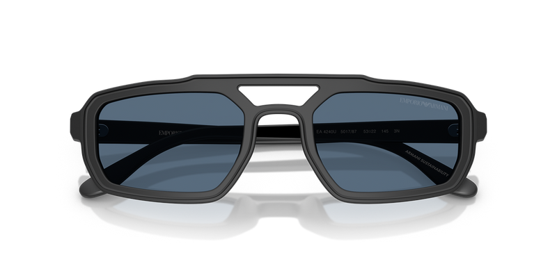 Emporio Armani EA4240U in Matte Black - Side View