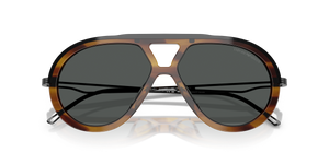 Shiny Striped Brown / Dark Grey (621287)