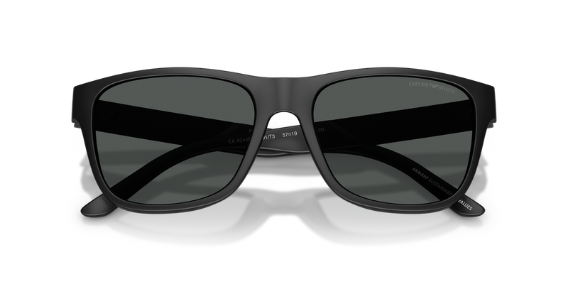 Emporio Armani EA4243F in Matte Black - Side View