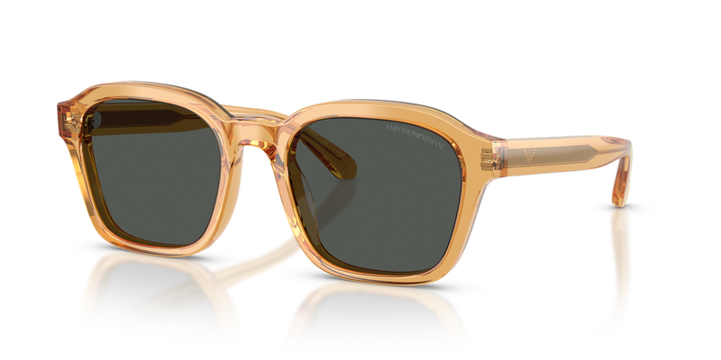 Emporio Armani EA4245U in Shiny Transparent Yellow - Front View