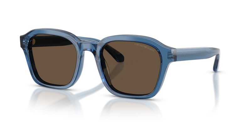 Emporio Armani EA4245U in Shiny Transparent Blue - Alternate View