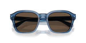 Shiny Transparent Blue / Solid Brown (624787)