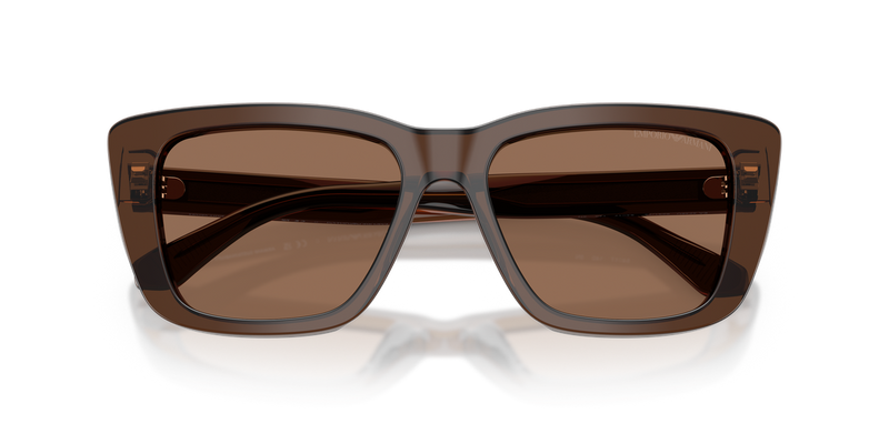 Emporio Armani EA4246U in Shiny Transparent Brown - Alternate View