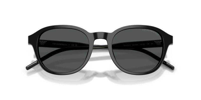 Emporio Armani EA4247U in Shiny Black - Side View