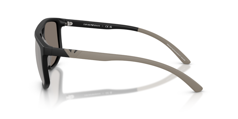 Emporio Armani EA4248U in Matte Black - Back View