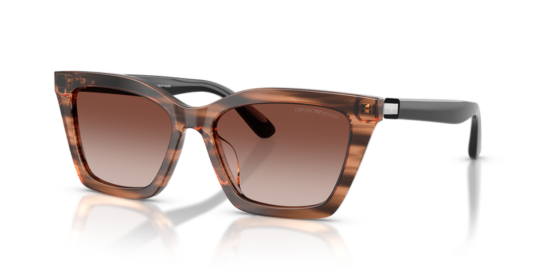 Emporio Armani EA4250U in Shiny Striped Brown - Alternate View