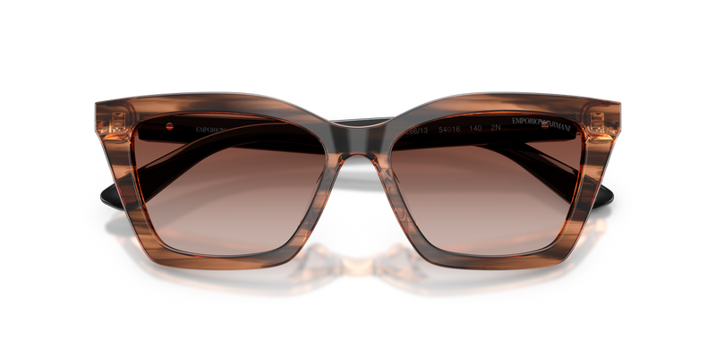 Emporio Armani EA4250U in Shiny Striped Brown - Alternate View