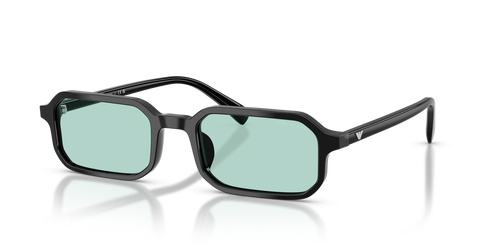 Shiny Black / Light Azure (501765)