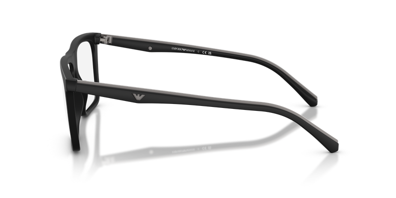 Emporio Armani EA4258F in Matte Black / Clear (50011W) - Back View