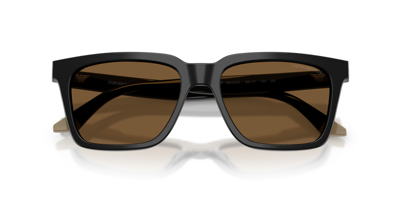Emporio Armani EA4260 in Black/Beige / Brown (631373) - Side View