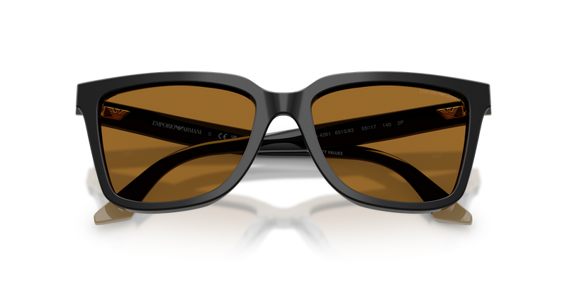 Emporio Armani EA4261 in Black/Beige / Polarized Brown (631383) - Alternate View