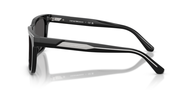 Emporio Armani EA4262U in Shiny Black / Dark Grey (501787) - Back View