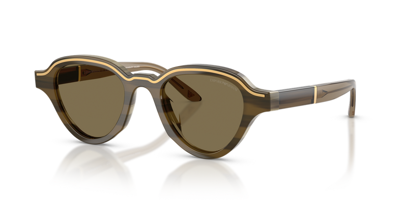 Emporio Armani EA4264U in Brown On Striped Beige - Alternate View