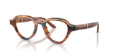 Striped Dark Brown / Clear (63391W)